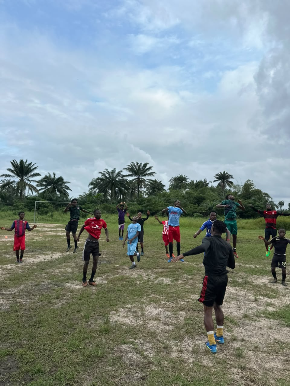 Central Force players celebrating a goal